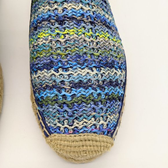 Sam Edelman Khloe Blue Raffia Espadrille Flats 8.5 - Picture 3 of 9
